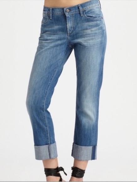 Citizens Of Humanity Light Blue Cuffed Denim Jeans